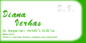 diana verhas business card